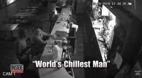Man Getting Robbed At A Bar Asks The Robber For A Beer
