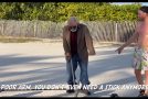 Old Man Works Out In The Street And Pranks People