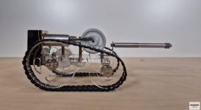 Stirling Engine Model Tank In Action