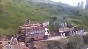 Truckers Carrying Huge Loads In Precarious Situations