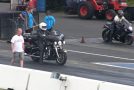 Intense Drag Race Between A Harley Davidson And A Hayabusa