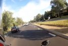 Motorcyclist Gets Rear-Ended And Lands On His Feet