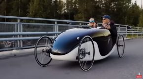 Some Really Crazy Bicycle Cars In Action