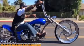 Collection Of Crazy Harley Davidson Bikes With Insane Apehangers