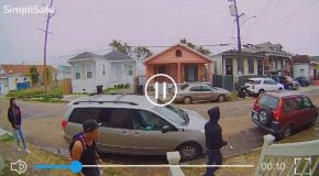 Doorbell Camera Footage Of A Shootout In New Orleans