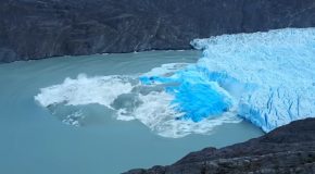 Glacier Calving Causes A Massive Collapse