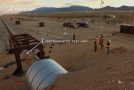 Slow-Motion Clip Of A Rocket Sled Impact Test