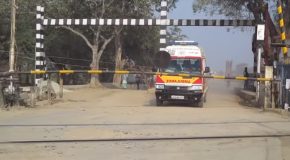 Gateman Reopens Rail Gate For An Ambulance