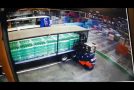 Scary Forklift Accident In A Warehouse