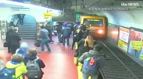 Woman Falls On Train Tracks Because Of A Fainting Person, Survives