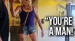 Transgender person going to a women’s bathroom gets confronted by a man
