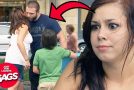 Man having a second secret family prank