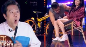 Man manages to balance just about everything on China’s Got Talent