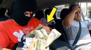 Pranking Uber drivers by pretending to be a bank robber