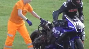 Craziest motorcycle crashes on the track