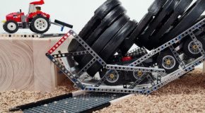 Building a LEGO block bridge that can support 100 kg