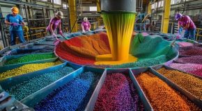 Taking a look at how crayons are made