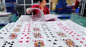 The cool production process of making poker cards 