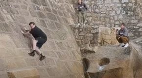 Water Wall Run Challenge looks absolutely insane