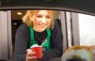 Cat can’t wait for it’s Puppacino at the drive thru