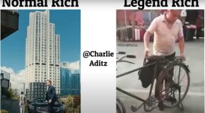 Comparison between the rich and the crazy rich