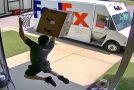 Compilation of stupid delivery drivers caught in the act