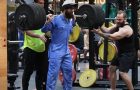 Elite powerlifter pretends to be a gym cleaner and pranks people