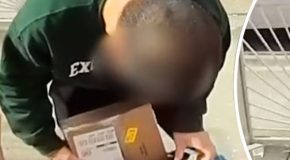 Frustrated homeowner lures a parcel thief with a fake parcel and catches him red-handed