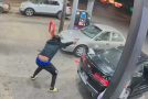 Gas station suddenly gets a barrage of shots fired