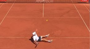 Absolutely Crazy Forehand On The Floor Badminton Shots By Quentin Halys