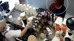 Angry Staff Member Throws Coffee Powder At A Customer