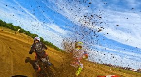 Intense Gopro Footage Of A Motocross Rider Making It From The Last To The Top 10