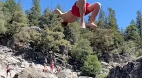 Really Scary And Funny Cliff Jumping Fails