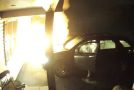 Ring camera prevents massive car fire from spreading