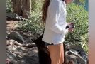 17-Year-Old Manages To Keep Calm When Her Leg Gets Grabbed By A Black Bear