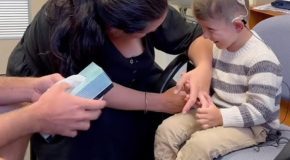 Beautiful Moment When A Deaf Boy Hears His Parents For The First Time