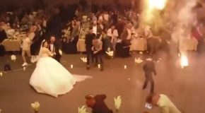 Drone Footage Of An Iraqi Wedding Going Up In Flames