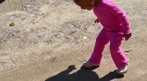 Little Girl Scared Of Her Own Shadow Finally Faces It