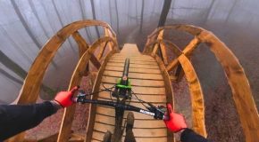 Mountain Biker Rides Through The Most Unique Bike Park Of His Life