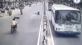 Inattentive Pedestrian Gets Struck By A Car