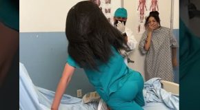 Patient Pranks Doctors And Nurses At The Hospital By Lying Down Backwards