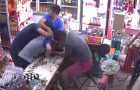 Robbers Try To Rob A Shop, Shopkeeper Fights Back