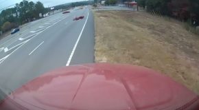 Truck Dash Camera Recording Brutal Bike Accident