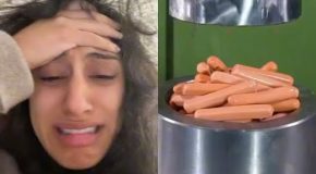 Women’s Reaction To Hydraulic Press