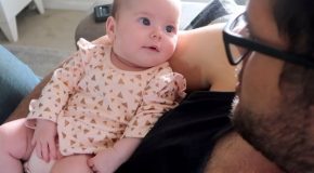 2-Month-Old Baby Has An Adorable Conversation With Her Dad