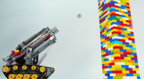 Destroying Lego Towers Using A LEGO Car