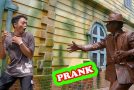 Man Dressed Up As A Statue Pranks People On The Street