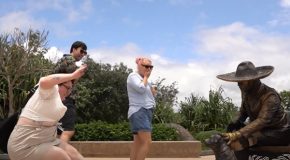 Moving Statue Prank Scares People